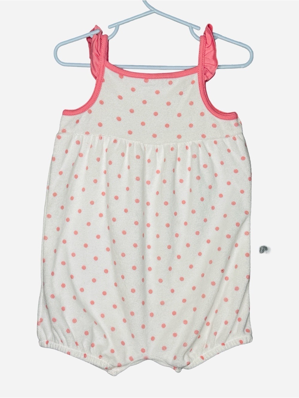 Carter's Baby Dress & Romper Set Lime Green White 18 Months - Picture 9 of 11